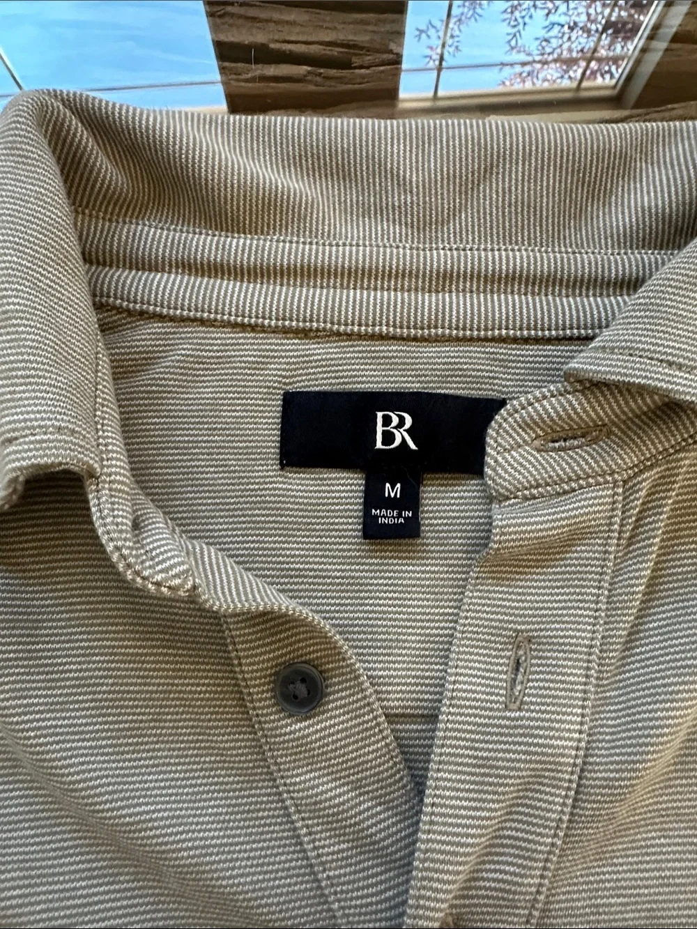Banana Republic Men's Light Sage Green Polo